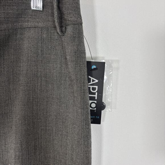 Apt 9 Maxwell Dress Slacks Pants 12 Short Inseam 30" Grey Tweed Business Office - Picture 3 of 8